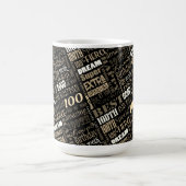 100e gepersonaliseerd monogram van de Fun-partij Magische Mok (Midden)