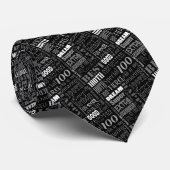 100e gepersonaliseerd monogram van de Fun-partij Stropdas (Opgerold)