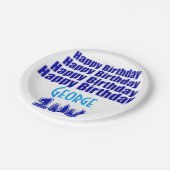 100e gepersonaliseerde Borden op jaarbasis Papieren Bordje (Gekanteld)