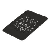 100e Jubileum Gift Chalk Hearts Magneet (Linkerzijde)