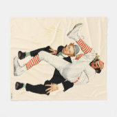 100e Jubileum honkbal Fleece Deken (Voorkant (Horizontaal))