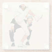 100e Jubileum honkbal Glazen Onderzetter (Achterkant)