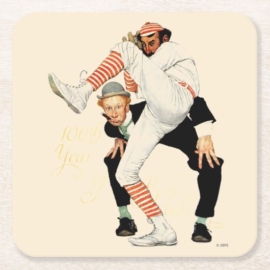 100e Jubileum honkbal Kartonnen Onderzetters (Voorkant)