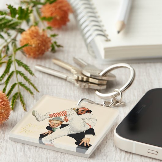 100e Jubileum honkbal Sleutelhanger (Voorkant Rechts)