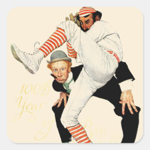 100e Jubileum honkbal Vierkante Sticker