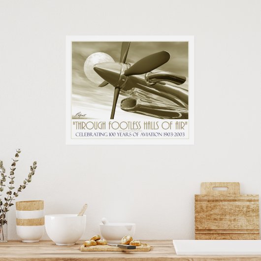 100e Jubileum van de vlucht Poster (Keuken)