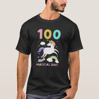 100e magische schooldag unicorn-leraar t-shirt