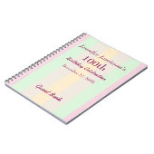 100e Notitieboek van het pastboek van de Birthday (Linkerzijde)