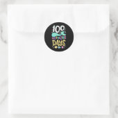 100e schooldag 100 dagen 28 ronde sticker (Tas)