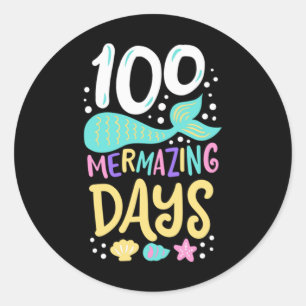 100e schooldag 100 dagen 28 ronde sticker