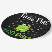 100e schooldag 100 dagen 34 papieren bordje (Gekanteld)