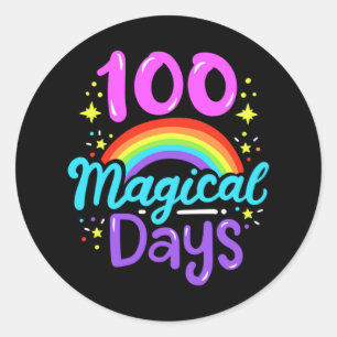 100e schooldag 100 dagen 35 ronde sticker
