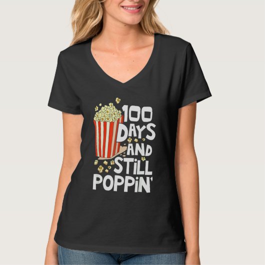 100e schooldag 100 dagen en nog steeds papaverKind T-shirt (Voorkant)