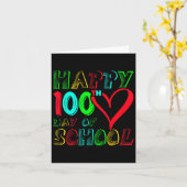 100e schooldag 100 dagen Schattigee studenten jong Kaart (Gele Bloem)