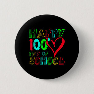 100e schooldag 100 dagen Schattigee studenten jong Ronde Button 5,7 Cm