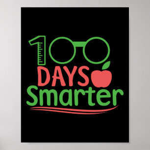 100e schooldag 100 dagen slimmer poster