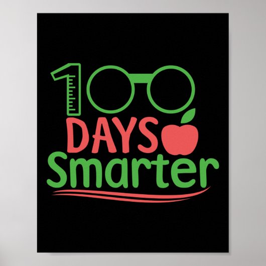 100e schooldag 100 dagen slimmer poster (Voorkant)