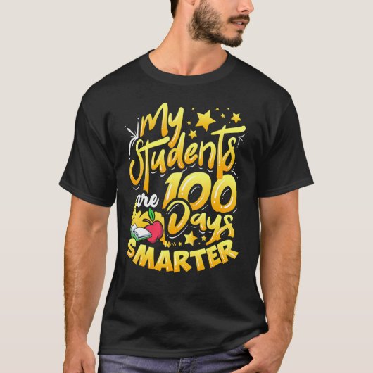 100e schooldag 100 dagen slimmer t-shirt (Voorkant)