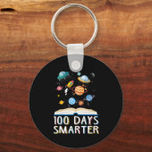 100e schooldag 100 dagen slimmere boekenruimte L Sleutelhanger (Voorkant)