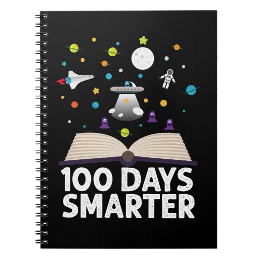 100e schooldag 100 dagen slimmere boekenruimte notitieboek (Voorkant)