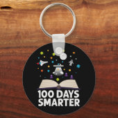 100e schooldag 100 dagen slimmere boekenruimte sleutelhanger (Voorkant)