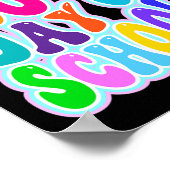 100e schooldag 100 schooldagen 1 poster (Hoek)