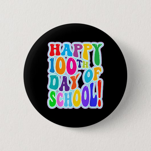 100e schooldag 100 schooldagen 2 ronde button 5,7 cm (Voorkant)