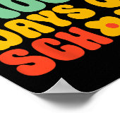 100e schooldag 100 schooldagen poster (Hoek)