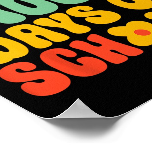 100e schooldag 100 schooldagen poster (Hoek)