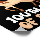 100e schooldag 100 schooldagen poster (Hoek)