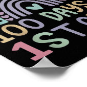 100e schooldag 1e klas 100 dagen slimmer vuur poster (Hoek)