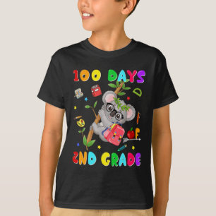 100e schooldag 2e klas Koala Happy 100 dagen T-shirt