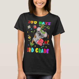 100e schooldag 3e klas Koala Happy 100 dagen T-shirt
