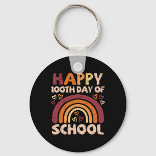 100e schooldag Black Rainbow 100 dagen leraar Sleutelhanger