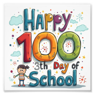 100e schooldag foto afdruk