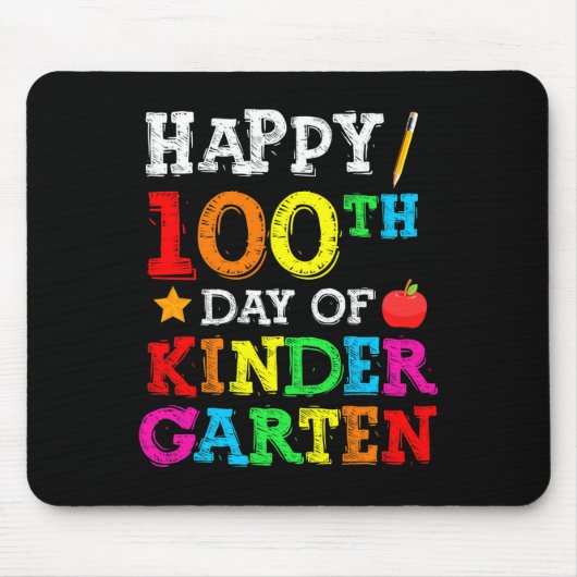 100e schooldag in de kleuterschool muismat (Voorkant)