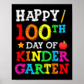 100e schooldag in de kleuterschool poster (Voorkant)