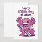 100e schooldag kaart (Voorkant / Achterkant)