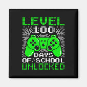 100e schooldag Kinder niveau 100 schooldagen Magneet (Voorkant)