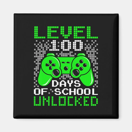 100e schooldag Kinder niveau 100 schooldagen Magneet (Voorkant)