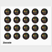 100e schooldag Leopard Print Teacher Student Ronde Sticker (Vel)