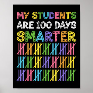 100e schooldag mijn studenten zijn 100 dagen slim poster