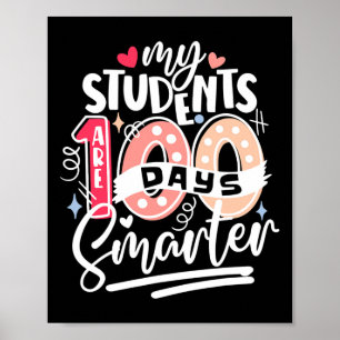 100e schooldag mijn studenten zijn 100 dagen slim poster