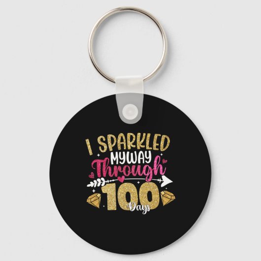 100e schooldag mijn studenten zijn 100 dagen slim sleutelhanger (Voorkant)