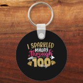 100e schooldag mijn studenten zijn 100 dagen slim sleutelhanger (Voorkant)