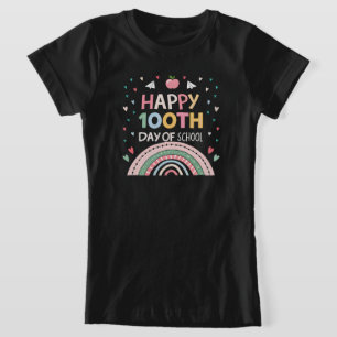 100e schooldag Rainbow Kinder T-shirt