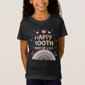 100e schooldag Rainbow Kinder T-shirt (Voorkant)