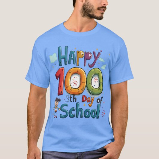 100e schooldag t-shirt (Voorkant)