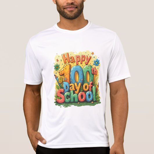 100e schooldag t-shirt (Voorkant)