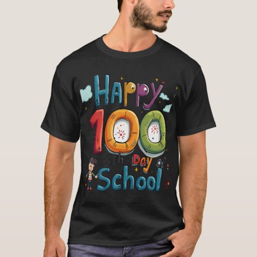 100e schooldag t-shirt (Voorkant)